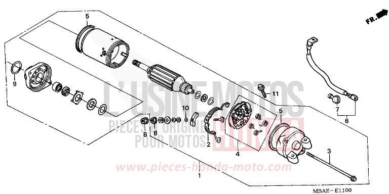 STARTING MOTOR for Shadow Aero NOIR (NH1X) from 2000